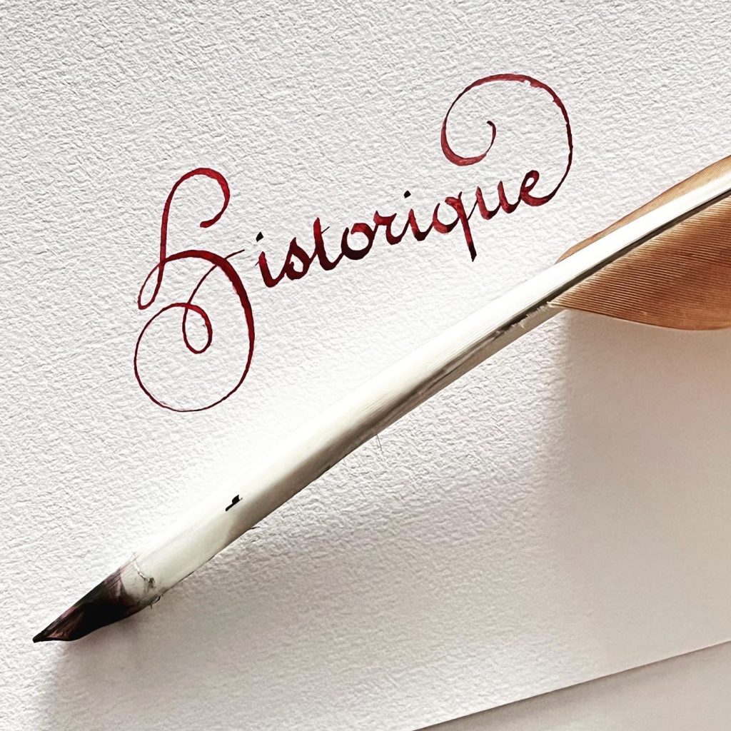calligraphie ronde française