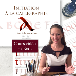 cours vidéo calligraphie onciale romaine