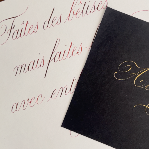 cours en ligne calligraphie anglaise noémie keren